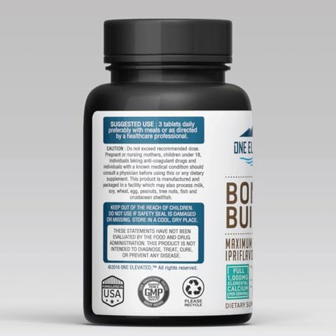 Comprehensive Bone Builder Calcium Supplement. Formulated with Highest Grade Calcium Carbonate/Hydroxyapatite/Citrate Magnesium Zinc D3. Works in Sync for Optimum Bone Health and Bone Strength.