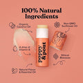 Poppy & Pout Jumbo Lip Balm 2 Pack, All Natural Lip Balms & Moisturizers, Hydrates With Beeswax, Vitamin E, Organic Coconut, Island Coconut & Pink Grapefruit