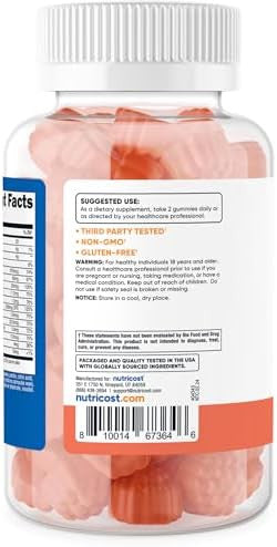Nutricost Multivitamin Gummies 180 Gummies (Mixed Berry Flavored) 90 Serv Gluten Nongmo And Vegetarian Friendly