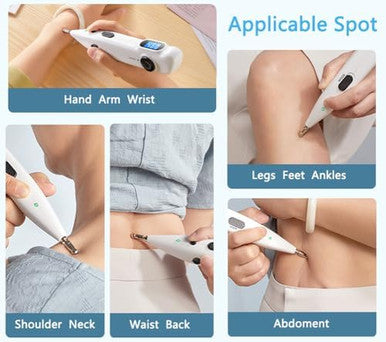 Leawell Electronic Acupuncture Pen Meridian Acupoints Finder Electric Acupressure Point Muscle Massage Pulse Therapy Tool For Pain Relief Rechargeable