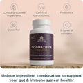 Ancient Nutrition Colostrum Superfood + Collagen Grass Fed Bovine Colostrum Fermented Eggshell 75 Count