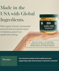 Gaia Herbs Golden Milk Supplement Powder Made With Organic Turmeric Curcumin Black Pepper Ashwagandha Dates Cardamom And Vanilla For An Ayurvedic Cup Of Natural Calm 4.3 Oz (35Day Supply)