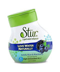Stur Drinks Blue & Blackberry Natural Water Enhancer Liquid Drink Mix Sugar Free Zero Calorie Vitamin C Stevia Make Your Own Fruit Infused Flavored Waters Makes 100 Drinks