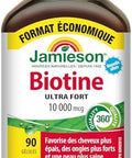 Jamieson Biotin 10000 Mcg Value Size 90 Softgels