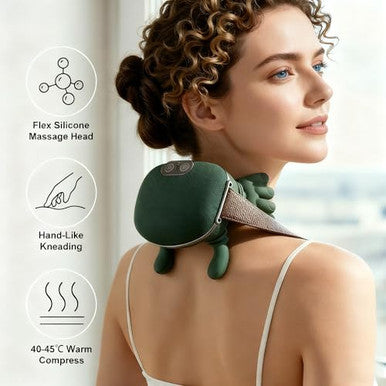 Bitoffun Shoulder And Neck Massager Bionic Heated Massager Neck Massager With Fingers 4D Kneading Massage Simulates A Real Palm Massage For Comfort Relax Muscle Tension