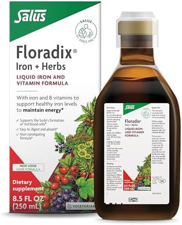 Floradix By Salus Iron & Herbs 8.5 Oz And Salus Red Beet Crystals