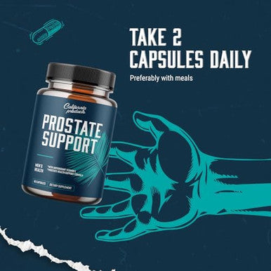 Prostate Support Supplement For Men, Pygeum With Pure Saw Palmetto Berries Extract Vitamins Zinc Plant Sterol Complex Easy Urinary Flow Mens Health