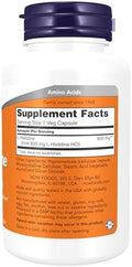 Now Supplements Lhistidine 600 Mg Essential Amino Acid Critical For Normal Brain Function Immune System Support 60 Veg Capsules
