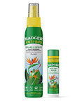 Badger Bug Spray (4Oz) & Bug Repellent Balm Stick (.6Oz) - Organic Deet Free Mosquito Repellent With Citronella & Lemongrass Natural Plant Based Family Friendly Insect Repellent