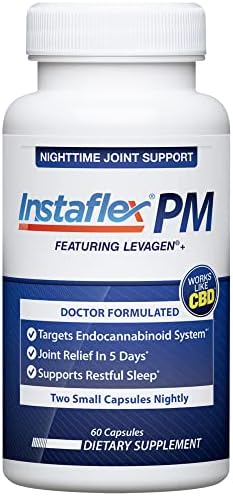 Instaflex Pm Nighttime Joint Support With Levagen Tamaflex Gaba Ashwagandha Passionflower Extract Mobility Sleep Support 60 Capules