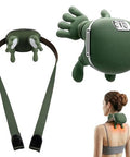 Kithouse Neck Massager With Heat Shiatsu Neck And Back Massager With 4D Kneading For Shoulder And Cervical Pain Relax Muscle Tension Portable And Rechargeable For Home Or Office Green
