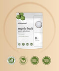 Monk Fruit & Allulose Sweetener with No Erythritol, 3 Pounds | 0 Aftertaste, 0 Calories, 0 Net Carbs ÃƒÂ¢Ã¢â€šÂ¬Ã¢â‚¬Å“ 1:1 Sugar Substitute ÃƒÂ¢Ã¢â€šÂ¬Ã¢â‚¬Å“ Perfect Sweet Balance for Baking, Cooking, Beverages ÃƒÂ¢Ã¢â€šÂ¬Ã¢â‚¬Å“ Keto, Vegan