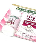 NatureS Bounty Hair Growth Supplement 1 Per Day Clinically Shown To Support Thicker Fuller Hair With Biotin Silicon and Arginine 90 Capsules
