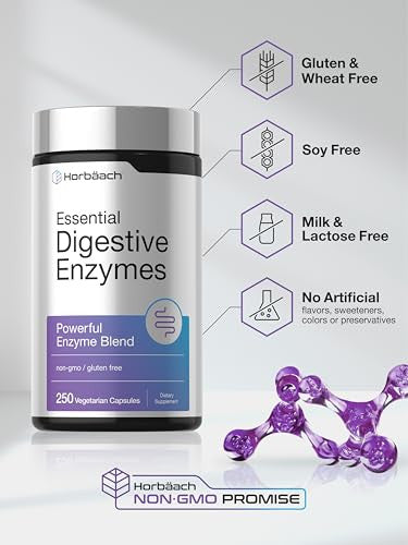 Horbaach Essential Digestive Enzymes 250 Capsules