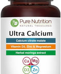Pure Nutrition Vitamin D3 K2 + Ultra Calcium PlantBased D3 From Lichen 120 Tablets Each