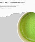 FKRO Tea Master's Organic Ceremonial Grade Matcha Green Tea Powder | Artisan Selected 1st Harvest | Stone-Ground Air-Flown Monthly from Japan | 30g Tin