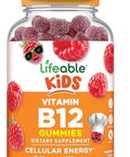Lifeable Vitamin B12 For Kids 1000 Mcg Great Tasting Vitamin B12 Gummies Gluten Vegan B12 Vitamins B12 Vitamins For Energy Mood And Nervous System Support 90 Gummies