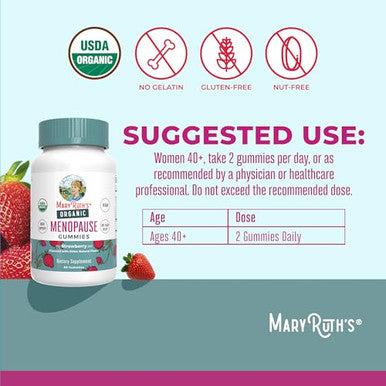 Maryruth's Organic Menopause Gummies By Maryruth's 30 Servings