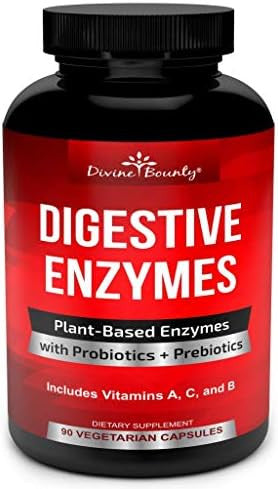 Divine Bounty Digestive Enzymes With Probiotics & Vitamin K2 And D3 Bundle