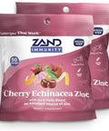 Zand Immunity Cherry Ecea Zinc Throat Lozenges 2 Pack - Good-For-You Dry Mouth Lozenges - Immune Support Supplement With Zinc 5Mg - Soothe A Dry Throat - Natural Flavor Gluten 50Ct Ea