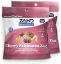 Zand Immunity Cherry Ecea Zinc Throat Lozenges 2 Pack - Good-For-You Dry Mouth Lozenges - Immune Support Supplement With Zinc 5Mg - Soothe A Dry Throat - Natural Flavor Gluten 50Ct Ea
