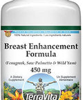 Terravita Breast Enhancement Formula - Fenugreek, Saw Palmetto And Wild Yam - 450 Mg (100 Capsules, Zin: 514008)