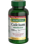 Nature'S Bounty Absorbable Calcium 1200Mg Plus Vitamin D3 1000Iu 200 Count