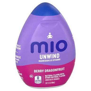 Mio Unwind Berry Dragonfruit Liquid Water Enhancer With Magnesium & B Vitamins 1.62 Fl Oz Bottle
