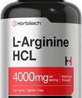 L-Arginine 4000mg | 120 Caplets | Maximum Strength Nitric Oxide Precursor | Vegetarian, Non-GMO, Gluten Free Supplement | by Horbaach