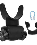 Lixada Advanced Breathing Trainer For Lung Capacity - 8-Level Adjustable Respiratory Exercise Device For Running Swimming & Fitness With Case & Nose Clip(Black)