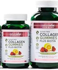 Naturewise Collagen Gummies - Strawberry Lemon Flavor - Type 1 & 3 Peptides For Women With Biotin, Vitamin C, E, & Zinc For Hair Skin And Nails & Joint Support - 60 Count[1-Month Supply]