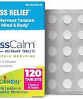 Boiron Stresscalm Tablets For Relief Of Stress Anxiousness Nervousness Irritability And Fatigue 120 Count (2 Pack Of 60)