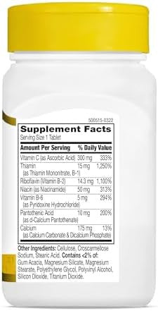 21St Century Healthcare B Complex Plus Vitamin C Tablets 100 Count (Pack Of 1)