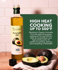 Benissimo 100% Pure Avocado Oil, 500ml Glass Bottle, Allergen-Free and Non-GMO, Premium Cold-Pressed Cooking Oil for Grilling, SautÃƒÂ©ing, Baking, and Salad Dressings