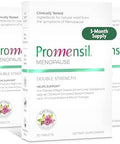 Promensil Menopause Double Strength Supplements For Women Red Clover Isoflavones Helps Support Hot Flashes Night Sweats Restlessness 30 Count (Pack Of 3)