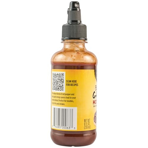 Simply Asia Hot Sauce, Black Garlic, Sweet and Savory Heat Made with Red Pepper and Black Garlic for Noodles, Rice, Stir-Fry, Wings, Yakitori, Chicken, Beef, Veggies, and More, 8 fl oz