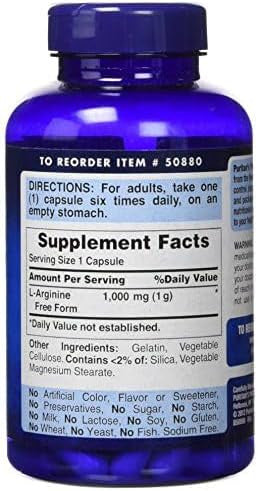 Puritan'S Pride L-Arginine 1000 Mg-100 Capsules