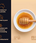 Liberty Orchards Premium Manuka Honey Product of Australia Tasmanian, Non-GMO, Gluten Free, Daily Wellness Support, Natural Sweetness HONEY, 500g(17.6 oz)