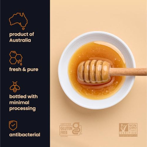 Liberty Orchards Premium Manuka Honey Product of Australia Tasmanian, Non-GMO, Gluten Free, Daily Wellness Support, Natural Sweetness HONEY, 500g(17.6 oz)