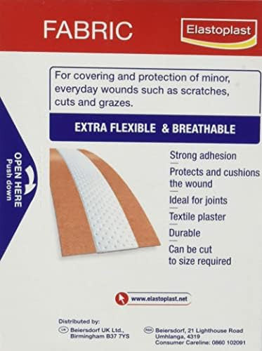 Elastoplast Fabric Dressing Length Plasters 10S