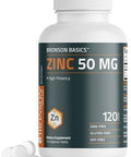 Bronson Zinc 50 Mg High Potency One Year Supply Supports Immune, Antioxidant & Skin Health - Non-Gmo, 360 Vegetarian Tablets