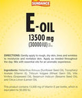 Sundance Vitamin EOil for Skin 13500 mg (30000 IU) 4 Fluid Ounces Lemon Scented NonGMO and Gluten Free Supplement
