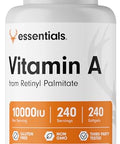 Bucked Up Vitamin A 10000IU Per Serving Essentials 240 Servings 240 Softgels