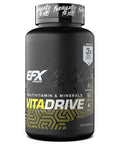 Efx Sports Vita Drive Multivitamin Formulated For Athletes Complex Of Vitamins Minerals Micronutrients & Antioxidants 30 Servings 120 Capsules