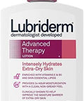 Lubriderm Advanced Therapy Moisturizing Lotion With Vitamins E And B5, Deep Hydration For Extra Dry Skin, Non-Greasy Formula, 6 Fl. Oz ( Pack Of 10)