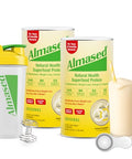 Almased Protein Powder For Weight Loss Kit For Men & Women Natural Meal Shake For Weight Loss Supplement 24 Grams Of Protein Per Serving (Original Flavor 2 Cans 17.6 Oz Ea + Shaker Bottle + Scoop)
