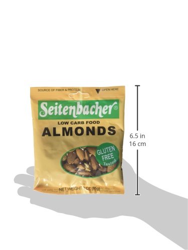 Seitenbacher Almonds, 3.0-Ounce (Pack of 6)