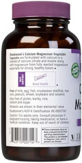 Bluebonnet Nutrition Calcium & Magnesium Bone Health Soy Gluten Nongmo Vegan Kosher Parve 180 Vegetable Capsules 60 Servings