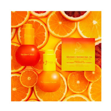 Juvia'S Place The Vitamic C Treatment Wipes 15% - 15 Wipes Brighten Radiant Glow Hyaluronic Acid Vitamin E Antioxidant Protection Reduce Signs Of Aging Dark Spots Discoloration