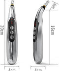 Lkhsyan Acupuncture Pen 5-In-1 Powerful Meridian Energy Pen For Pain Relief With 3 Massage Heads Usb Rechargeable (Includes Massaging Gel)